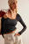 Clean Slate Seamless Layering Top in Black