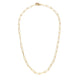 Paperclip Chain Necklace: Gold