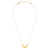 Starlight Crescent Necklace: Crystal