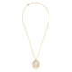 Sacred Heart Mother of Pearl Pendant Necklace