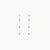 Gemstone Chain Drop Earring - Amazonite