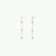 Gemstone Chain Drop Earring - Amazonite