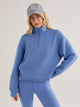 Sian Cropped Half Zip Sweat Marina