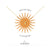 Modern see the light faceted teardrop necklace: Sterling Silver