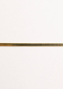 Flat Snake Chain Bracelet - 18k Gold Plated