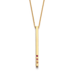 Gold Bar Necklace: Gold