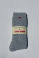 Embroidered Snow Socks: COOKIES AND CREAM + HEART