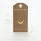 Starlight Crescent Necklace: Crystal