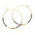 Japanese Seed Bead Hoops- multiple colorways: Chocolate