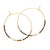 Japanese Seed Bead Hoops- multiple colorways: Champagne