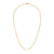 Heart Link Chain Necklace: Gold