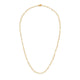 Heart Link Chain Necklace: Gold