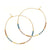 Japanese Seed Bead Hoops- multiple colorways: Sky