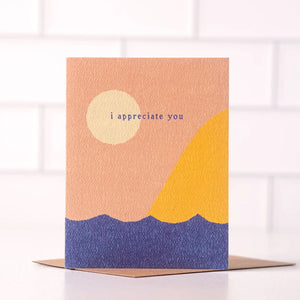 I Appreciate You Minimalist Card