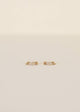 Double Champagne Hoop - Gold Earrings