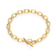 Chunky Link Chain Bracelet with Toggle Clasp