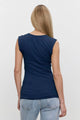 Estina Scoop Neck Tank in Midnight