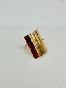 Gold Shield Ring