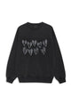 Spencer Hearts Sweatshirt in Washed Black