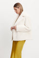 Raquel Faux Fur Jacket in Off White