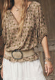 Swan Lake Short Sleeve Blouse Sage