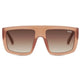 Get In Line Sunglasses in Milky Carmel Brown Gradient Lens