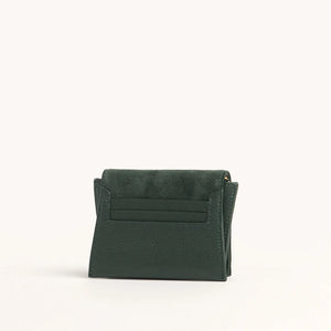 Allen Wallet in Green Room Suede Brushed Gold