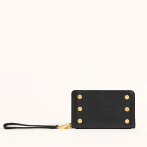 Bryant Wallet Black Brushed Gold Red Zip