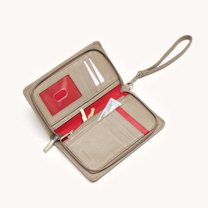 Bryant Wallet Pewter Pebble Brushed Silver