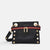 Tony Signature Small Black Brushed Gold Red Zip