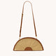 Shelley Clutch Cocoa Raffia Gold