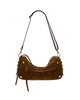 Doxie Medium Cinnamon Suede Antique Gold