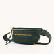 Charles Crossbody Medium in Green Room Suede Brushed Gold