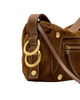 Doxie Medium Cinnamon Suede Antique Gold