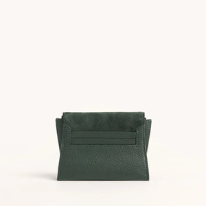 Allen Wallet in Green Room Suede Brushed Gold