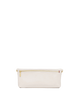 Invitation Clutch Calla Lily White Brushed Gold