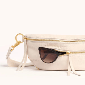 Charles Crossbody Calla Lily White Brushed Gold