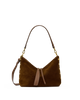 Grace Medium Cinnamon Suede Antique Gold