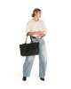 Meryl Carryall Black Brushed Gold
