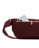 Charles Crossbody Large Wine Nylon Gold