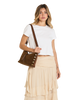 Grace Medium Cinnamon Suede Antique Gold