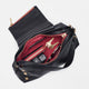 VIP Satchel Black Brushed Gold Red Zip