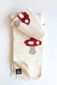 Mushroom Village Limited Edition Handwoven Blanket