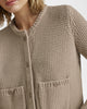 Andrea Crop Knit Cardigan in Cactus