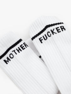 One Small Step For Mankind Socks White & Black