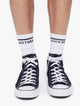 One Small Step For Mankind Socks White & Black