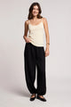 Camber Woven Linen Balloon Pant Black
