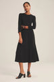 River L/S Black Maxi Dress