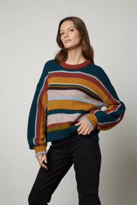 Samara Stripe Alpaca Wool Sweater