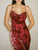 Santeria Maxi Dress Crimson Devore